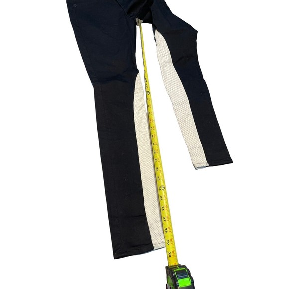 Rag & Bone Jean Womens Leather Mid-Rise Skinny Leg Jeans Pants Black Size 25 - Picture 13 of 16